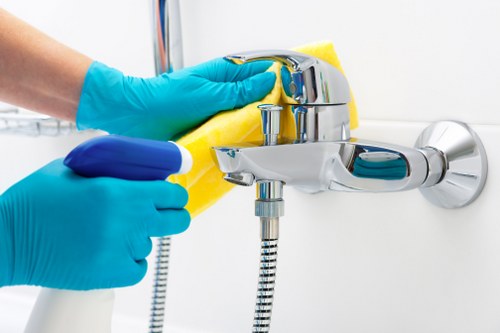 Different carpet cleaning methods and tools arranged for service