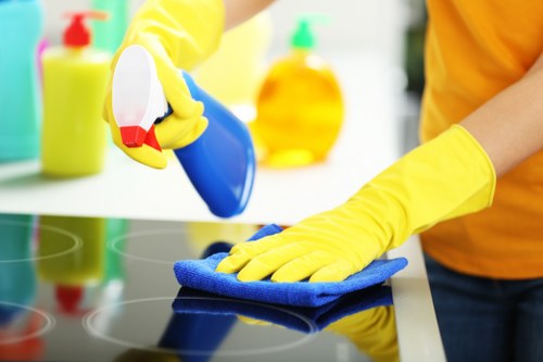 Commercial property cleanup with accessible loading area