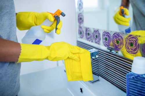 Hot water extraction process used for steam carpet cleaning