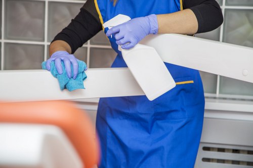 Hard surface stain removal in a kitchen setting